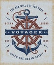 Vintage Nautical Voyager Typography