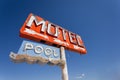 Vintage, neon motel sign Royalty Free Stock Photo