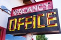 Vintage neon vacancy office sign Royalty Free Stock Photo