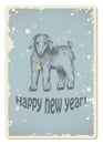 Vintage new year card