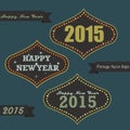 Vintage New year on Neon sign board