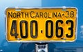 Vintage North Carolina Auto License Plate