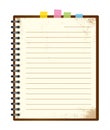 Vintage note pad Royalty Free Stock Photo