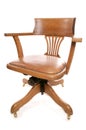 Vintage oak captains chair