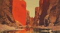 Vintage Oasis Postcard For Carlsbad Caverns National Park