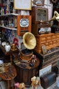 Vintage objects antiques shop Royalty Free Stock Photo