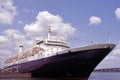 Vintage ocean liner docked in Tampa, Florida Royalty Free Stock Photo