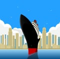 Vintage Ocean Liner Royalty Free Stock Photo