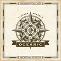 Vintage Oceanic Label Royalty Free Stock Photo