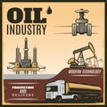 Vintage Oil Industry Poster