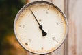 Vintage old barometer, pressure gauges. Royalty Free Stock Photo