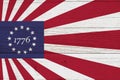 Vintage old Betsy Ross 13 stars US American flag Royalty Free Stock Photo