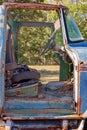 Vintage Old Car Grunge Interior Royalty Free Stock Photo