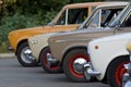 Vintage old Classic Yellow Cab i Royalty Free Stock Photo