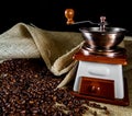 Vintage old coffee grinder Royalty Free Stock Photo