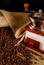 Vintage old coffee grinder Royalty Free Stock Photo