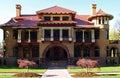 Vintage Old Fashioned Mansion Building Royalty Free Stock Photo