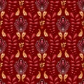 Vintage old fashioned paisley ornament, seamless texture for wallpapers, textile, wrapping. Exquisite floral oriental