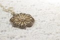 Vintage old female jewelry pendant