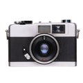 vintage old film camera isolated Royalty Free Stock Photo