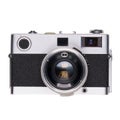 vintage old film camera isolated Royalty Free Stock Photo