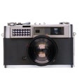vintage old film camera isolated Royalty Free Stock Photo