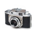 vintage old film camera isolated Royalty Free Stock Photo