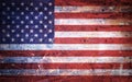 Vintage Old Grunge American Flag Royalty Free Stock Photo