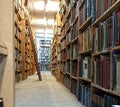 Interior vintage old library