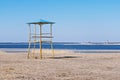 Vintage old Lifeguard Tower at the Beach. Royalty Free Stock Photo