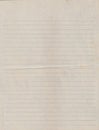 Vintage old lined paper. Close up and top view shot Royalty Free Stock Photo