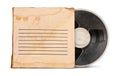 Vintage old magnetic audio tape reel with box Royalty Free Stock Photo