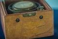 Vintage old marine chronometer, a timepiece that is precise and