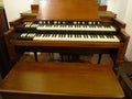 Vintage old retro ancient home brown organ