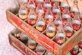 Vintage Old retro style Coca-Cola glass bottle Royalty Free Stock Photo