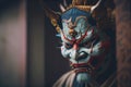 Traditional Japanese mask Royalty Free Stock Photo