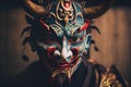 Japanese evil face mask Japan Royalty Free Stock Photo