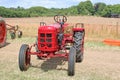 Vintage tractors in a field Royalty Free Stock Photo
