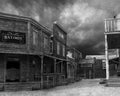 Vintage Old West, Western Town Background Royalty Free Stock Photo