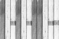 Old white and black wooden fence texture and background seamless Royalty Free Stock Photo