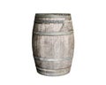 Vintage old wooden barrel isolated Royalty Free Stock Photo