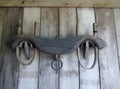 Vintage old wooden rustic yoke