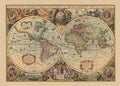 Vintage Old World Map