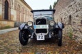 Vintage Oldsmobile car by General Motors in the streets of Prague, Czechia