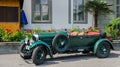 Vintage oldtimer Bentley Speed 6 parked on Lucerne street