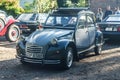 Old grey Citroen 2CV Charleston on a car show Royalty Free Stock Photo