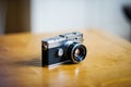 A vintage Olympus Pen FT camera and 38mm F1.8 Zuiko lens.