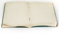 Vintage open notebook with square pages. Graf notepad