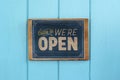 Vintage open sign Royalty Free Stock Photo