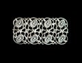 Vintage openwork silver brooch